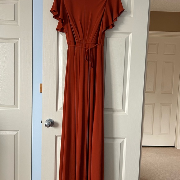 David's Bridal Rust Maxi Dress - Picture 2 of 3